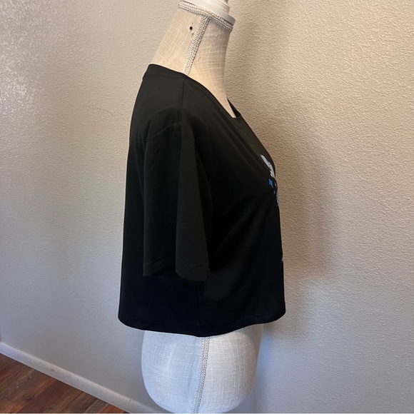 Women's Gentle Cowboy Frog Crop Top - Size Large - Picture 4 of 13